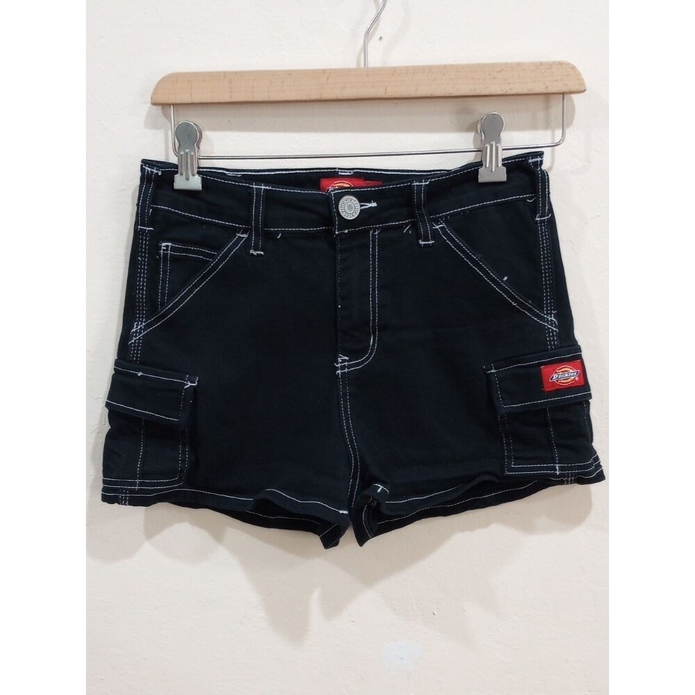 Dickies Black Denim Girls Shorts, Size 3